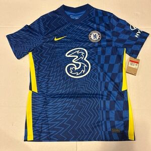 Nike Men's Size L  Chelsea Football Club Soccer Jersey Blue NWT
